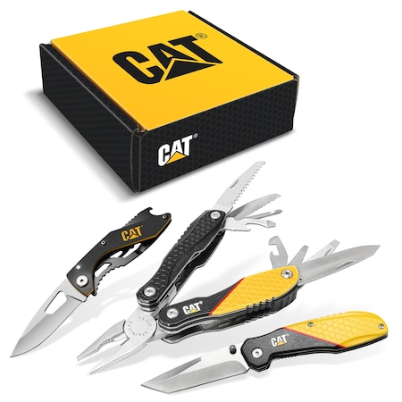 Caterpillar 3Pc Mft/Folding Knife/Bottle Opener Set 240126